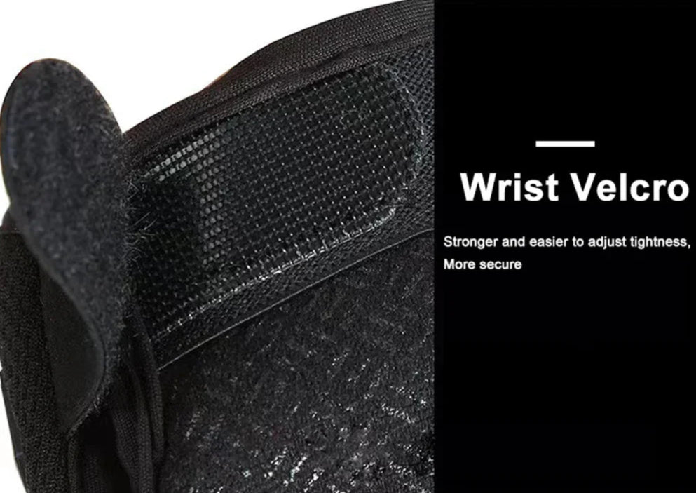 Skull Print Fingerless Riding Gloves – Non-Slip Half-Finger Riding Gloves