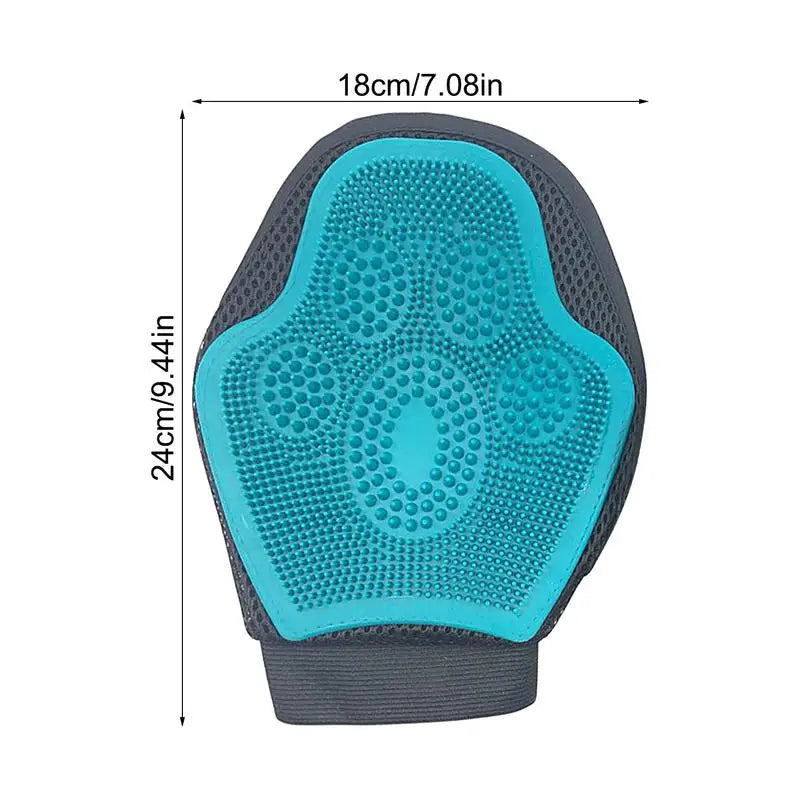 Horse Massage Silicone Gloves / Horse Bathing Massage Scrubber . Ghoddosh