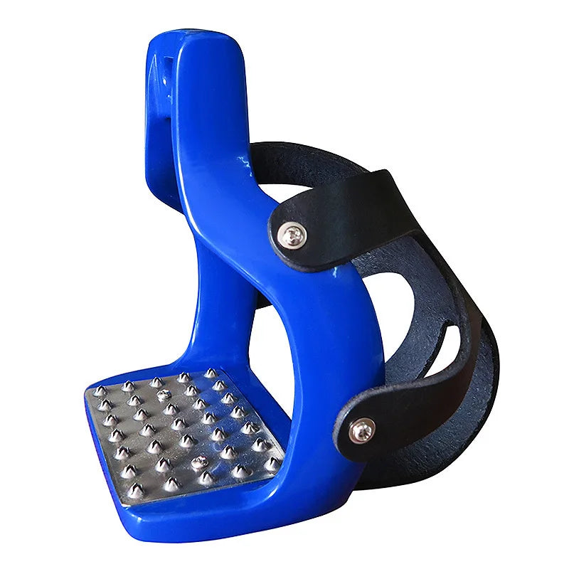 Equestrian / Horse Riding Safety Saddle Stirrups / Flexible Die-Cast Aluminum Riding Saddle with Net Cover Non-slip Pedal