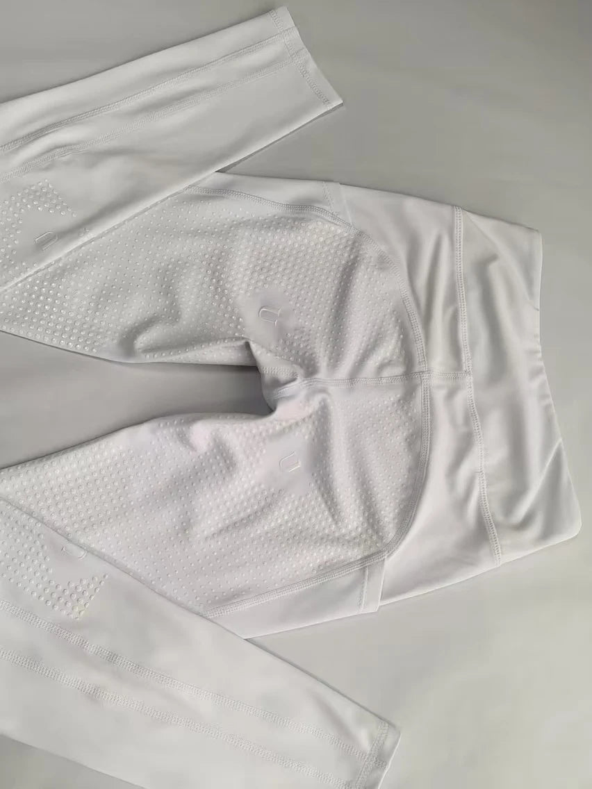 Blue Girls Equestrian Summer pants - full silicone ,high elasticity knitted children's horse riding pants @ ghoddosh.com