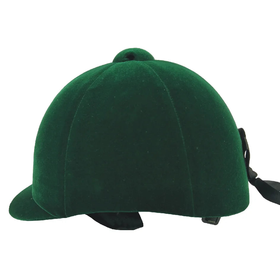 Children’s Velvet Equestrian Helmet – Adjustable ABS Safety Cap for Horse Riding (50–59cm)