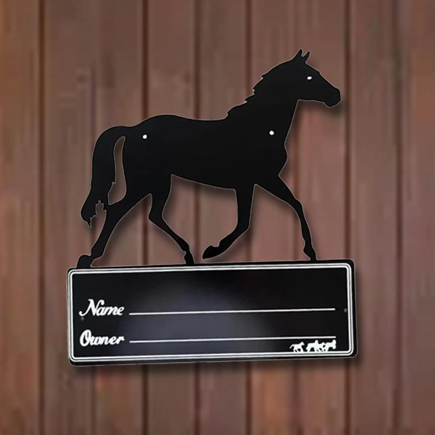Horse Stall Name Plate - Stable Supplies 9.8 x 10.6 Horse Stall Sign - Ghoddosh