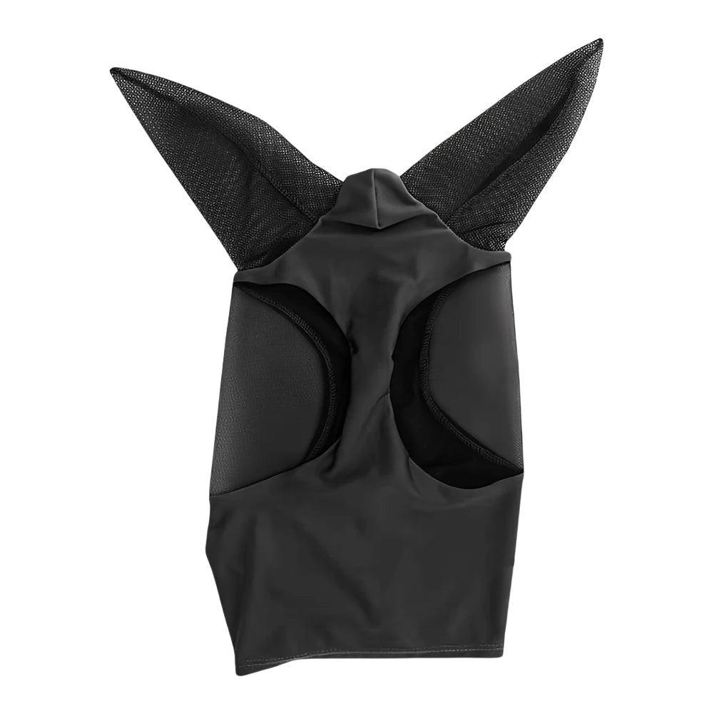 Anti Fly , Breathable Stretchy Knitted Mesh Mask with Ear Protection