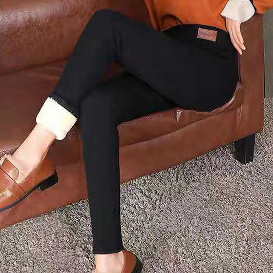 Women Leggings, Seamless High Waist Thick Padded Thermal Tight Riding Pants - ghoddosh.com