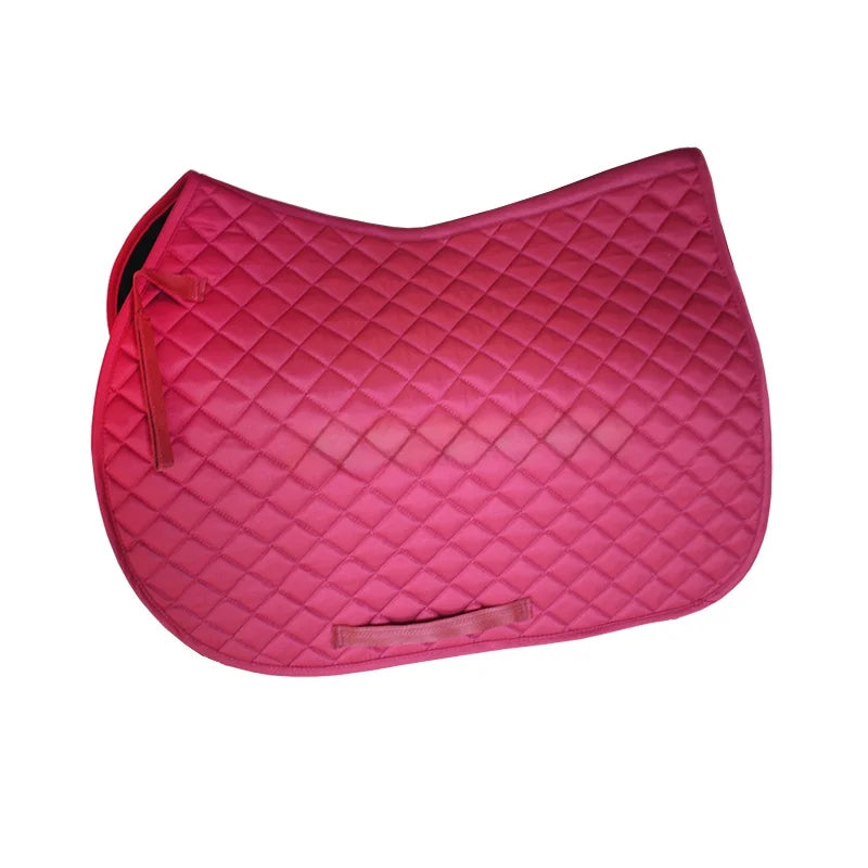 Pure Cotton Breathable Saddle Pad - Anti-Slip Shock Absorbent Riding Pad - Ghoddosh