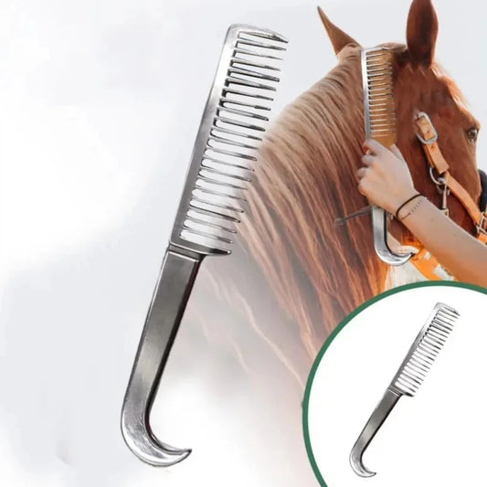 Horse Thickened Tooth Grooming Metal Comb - Ghoddosh