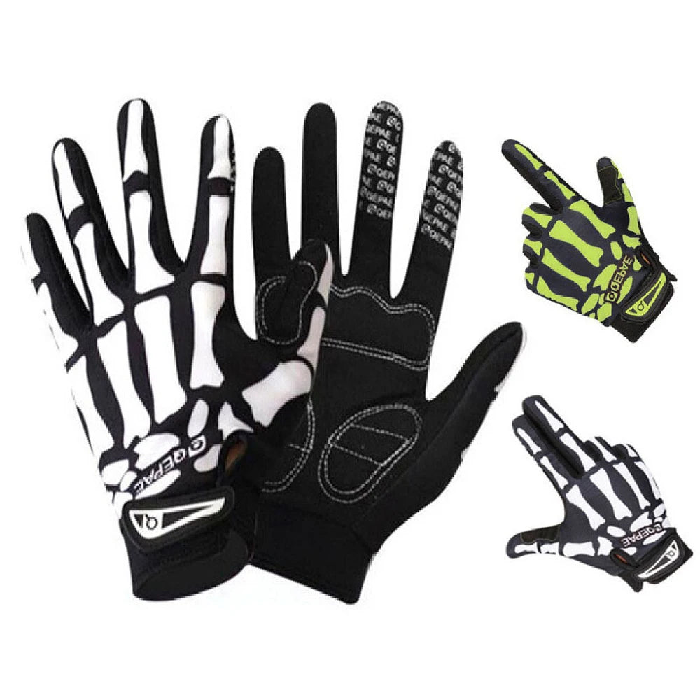 Skull Full Finger Knuckle Anti-slip Gloves . Ghoddosh