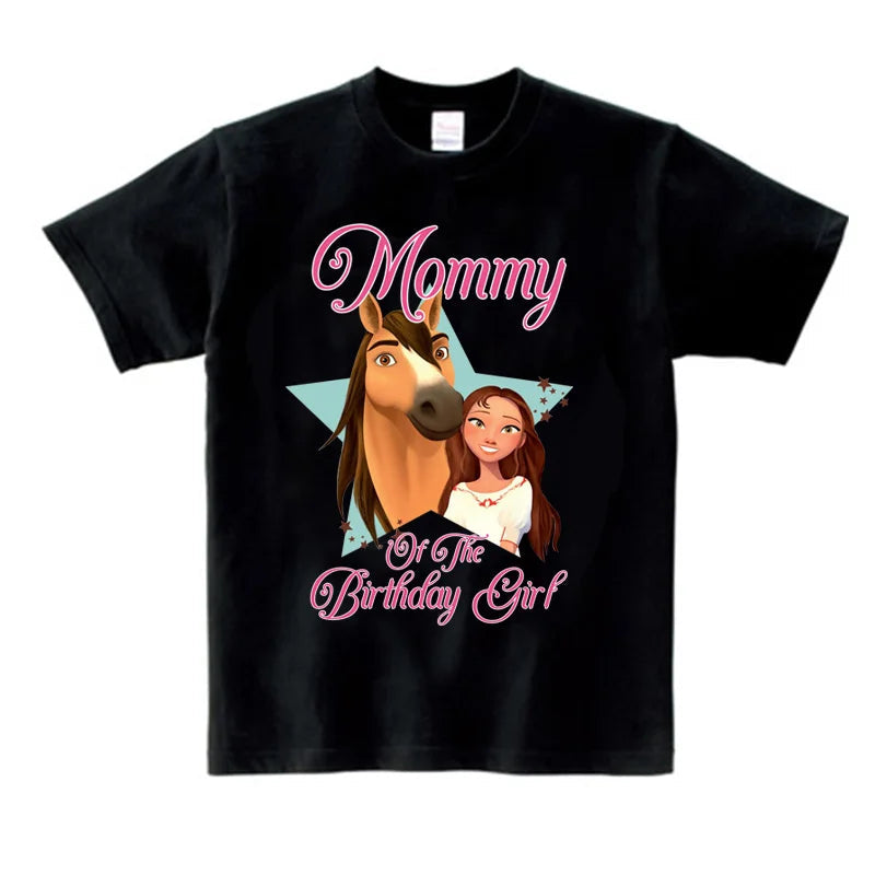 Custom , Black & White Horse Birthday Shirt – Adult Plus Sizes (XXL to 4XL ) , Name Customization Available - Ghoddosh