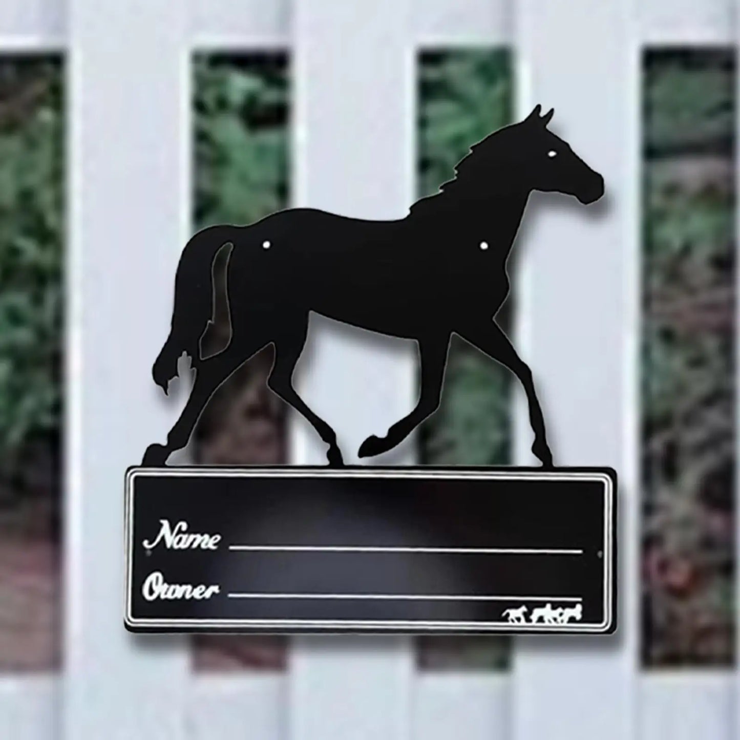 Horse Stall Name Plate - Stable Supplies 9.8 x 10.6 Horse Stall Sign - Ghoddosh