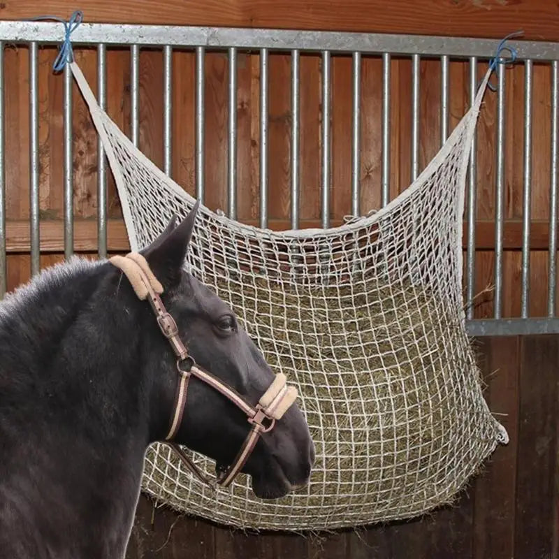 Horse Feeding Net Pouch Crafted from durable woven rope
