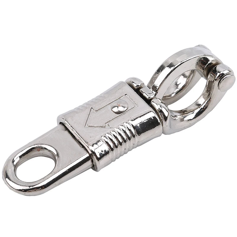 10cm Zinc Alloy Quick-Release Panic Snap Hook – Safety Buckle for Horse Ties & Leads