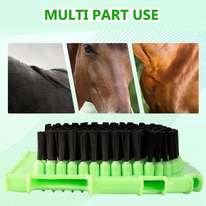Horse scrub Brushes / Double-Sided Animal Grooming Mitt