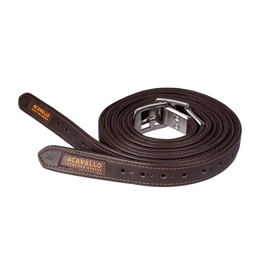 Treadle strap Compressed metal buckle stirrups band with calfskin stirrups belt