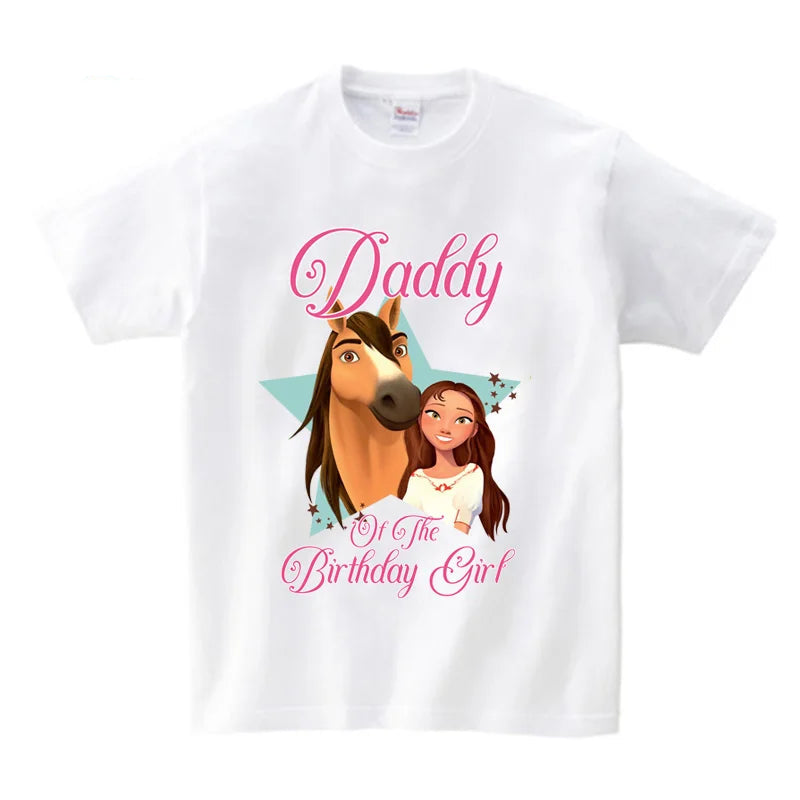 Custom , Black & White Horse Birthday Shirt – Adult Plus Sizes (XXL to 4XL ) , Name Customization Available - Ghoddosh