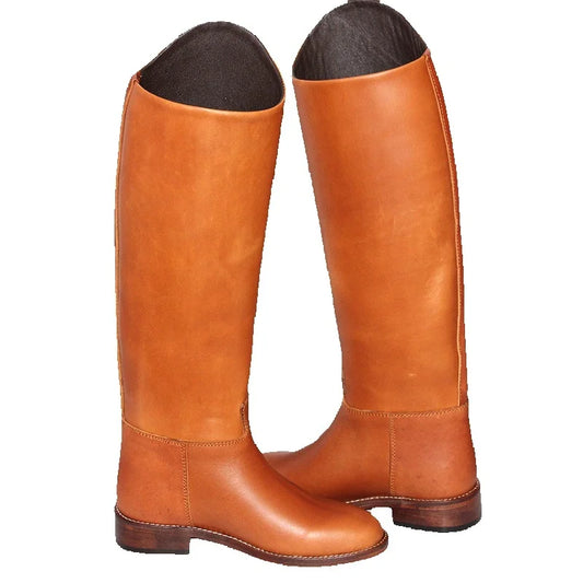 Equestrian   Horse Riding leather Boots Full Lining  Unisex Dressage Boots - Ghoddosh