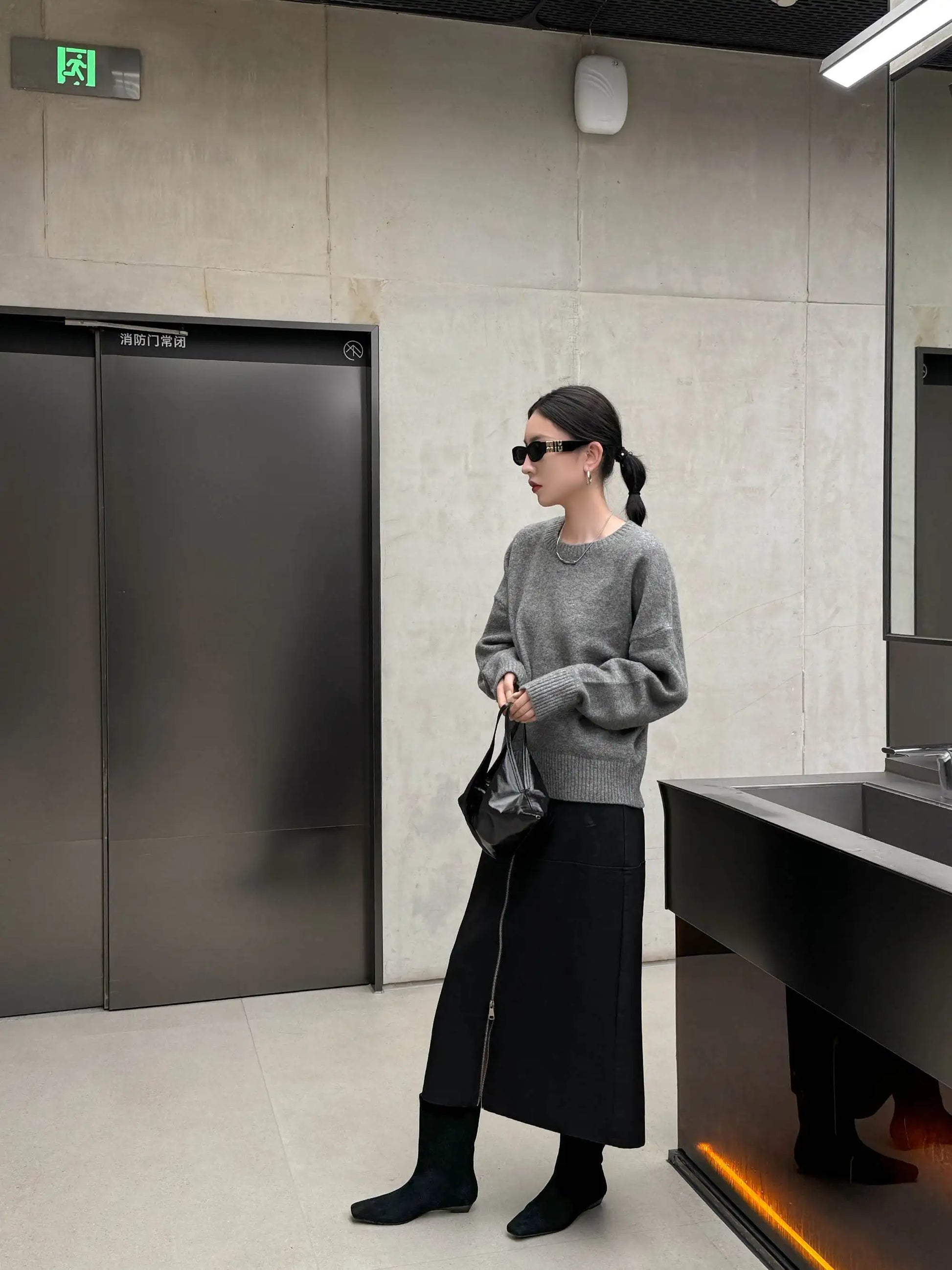 Suede Square Toe Low‑Heel  |  Casual & Modern Ankle Boots - Ghoddosh