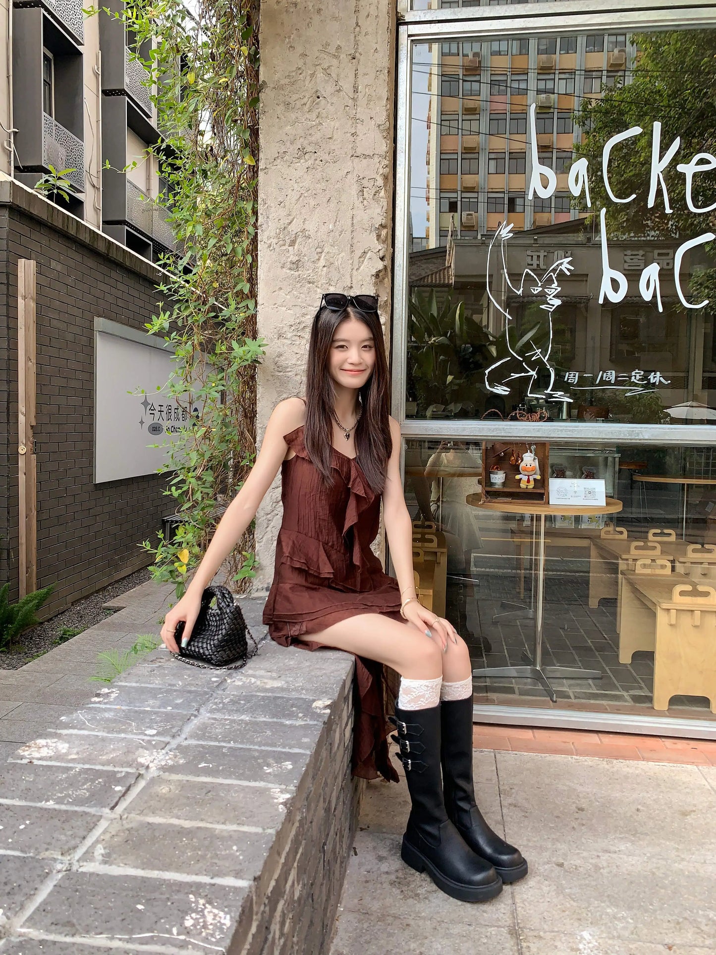 Cowhide Leather Knee-High Riding Boots — Women’s Warm Winter Heels with Belt Buckle - Ghoddosh