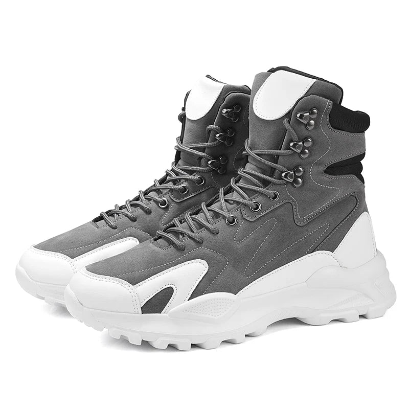 Fashionable and  Comfortable Men's Casual Shoes, High Top , Anti Slip Shoes Short Boots - Ghoddosh