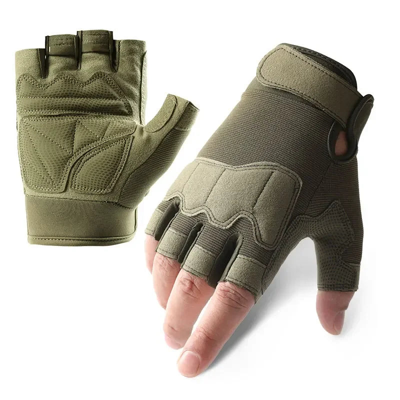 Half Finger Tactical Gloves for Men and Women ,  Breathable Riding Gloves