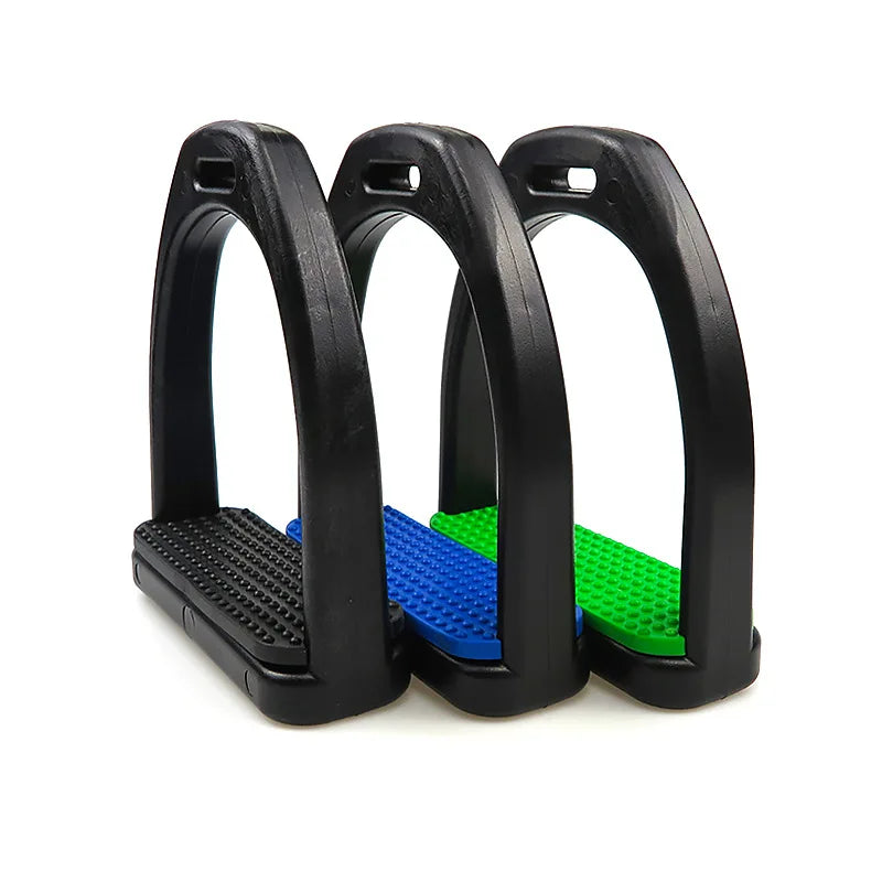 1 Pair Horse Stirrups / High quality Plastic Stirrups with Non-Slip Rubber Pad. Ghoddosh