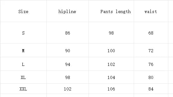 Slim Fit Horse Riding Pants Casual & Comfortable - Size Chart - Ghoddosh