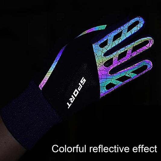 Men Reflective Motorcycle Gloves Guantes Moto Motorbike Motocross Riding Gloves Moto Breathable Riding Gloves