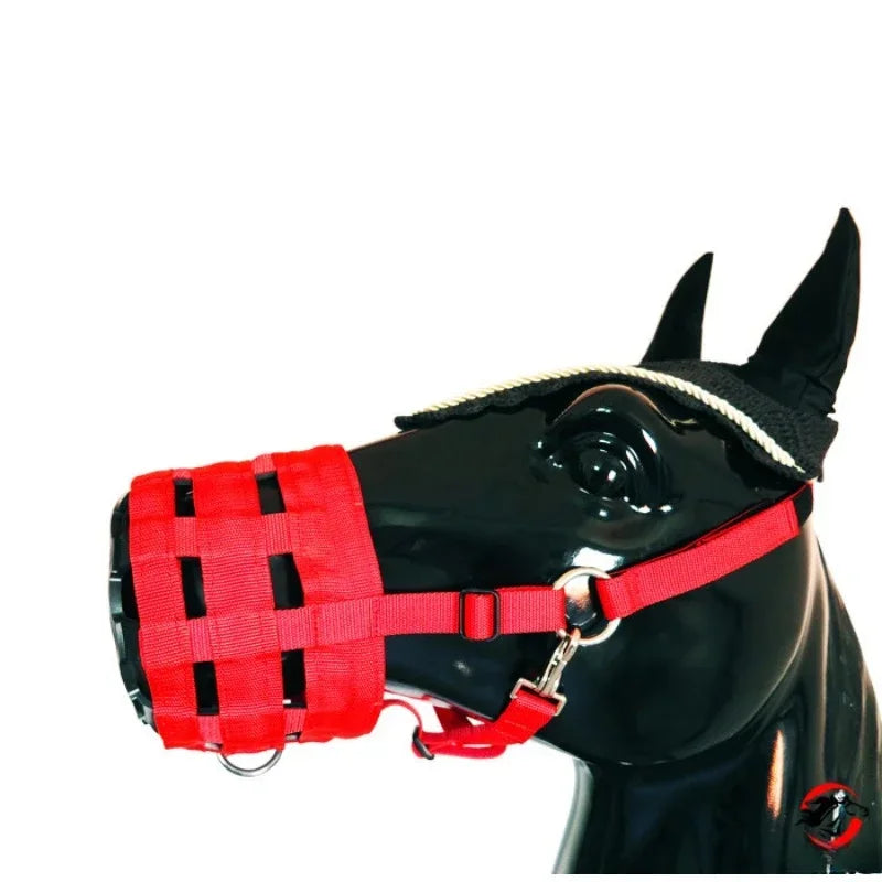 Nylon Horse muzzle With Adjustable Horse Halter Collar