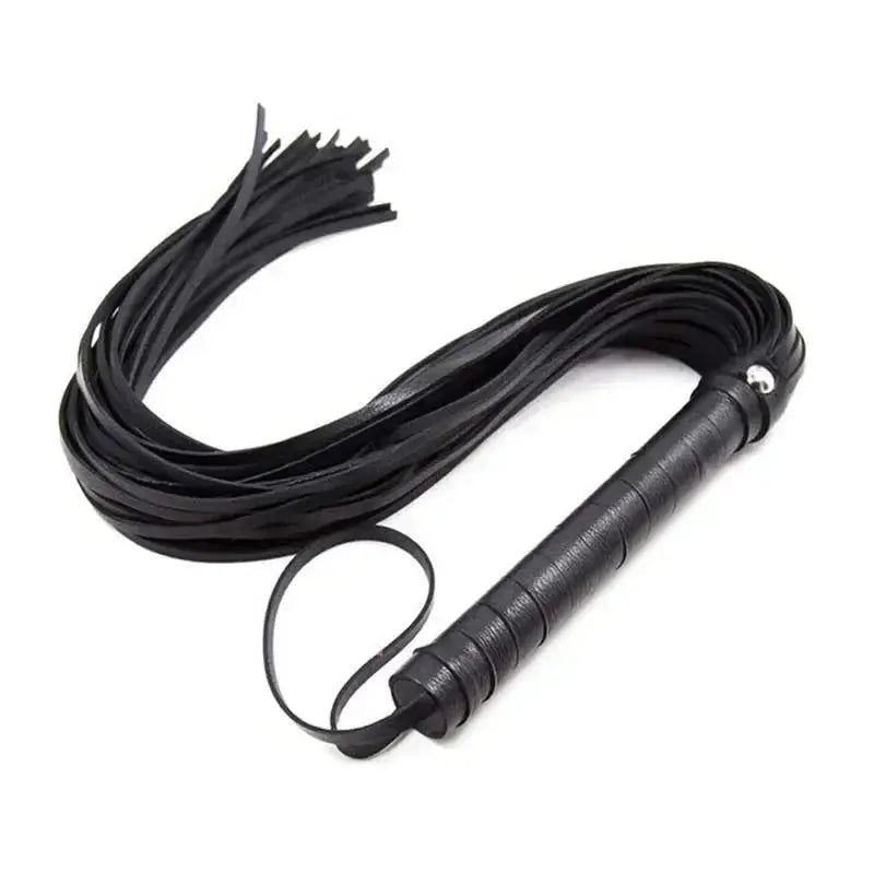 High Quality Pu Leather whip , with Flogger Hand Cuffs . ( Available In Different Colors ) Ghoddosh