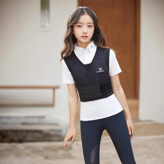 Kids' Equestrian Protective Vest – Unisex Horse Riding Body Armor