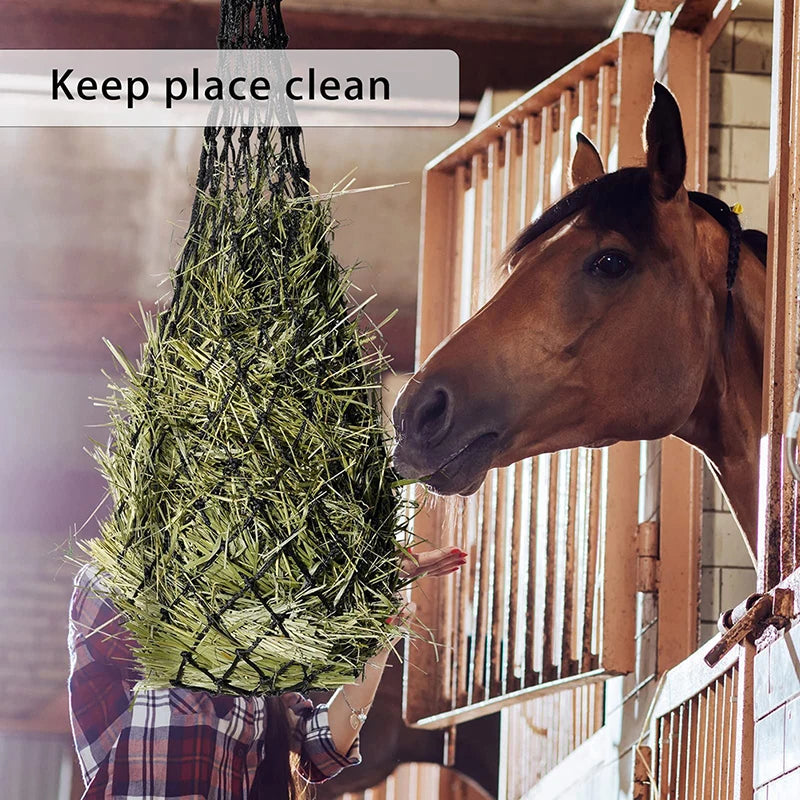 Durable Slow Feed Haylage Net – Small-Holed Hay Feeder Bag for Horses