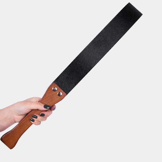 Equestrian 50CM PU Leather Horse Riding Crop with  Wooden Handle . Ghoddosh