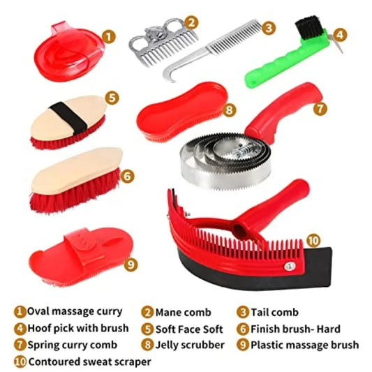 New Horse Grooming Tool Set