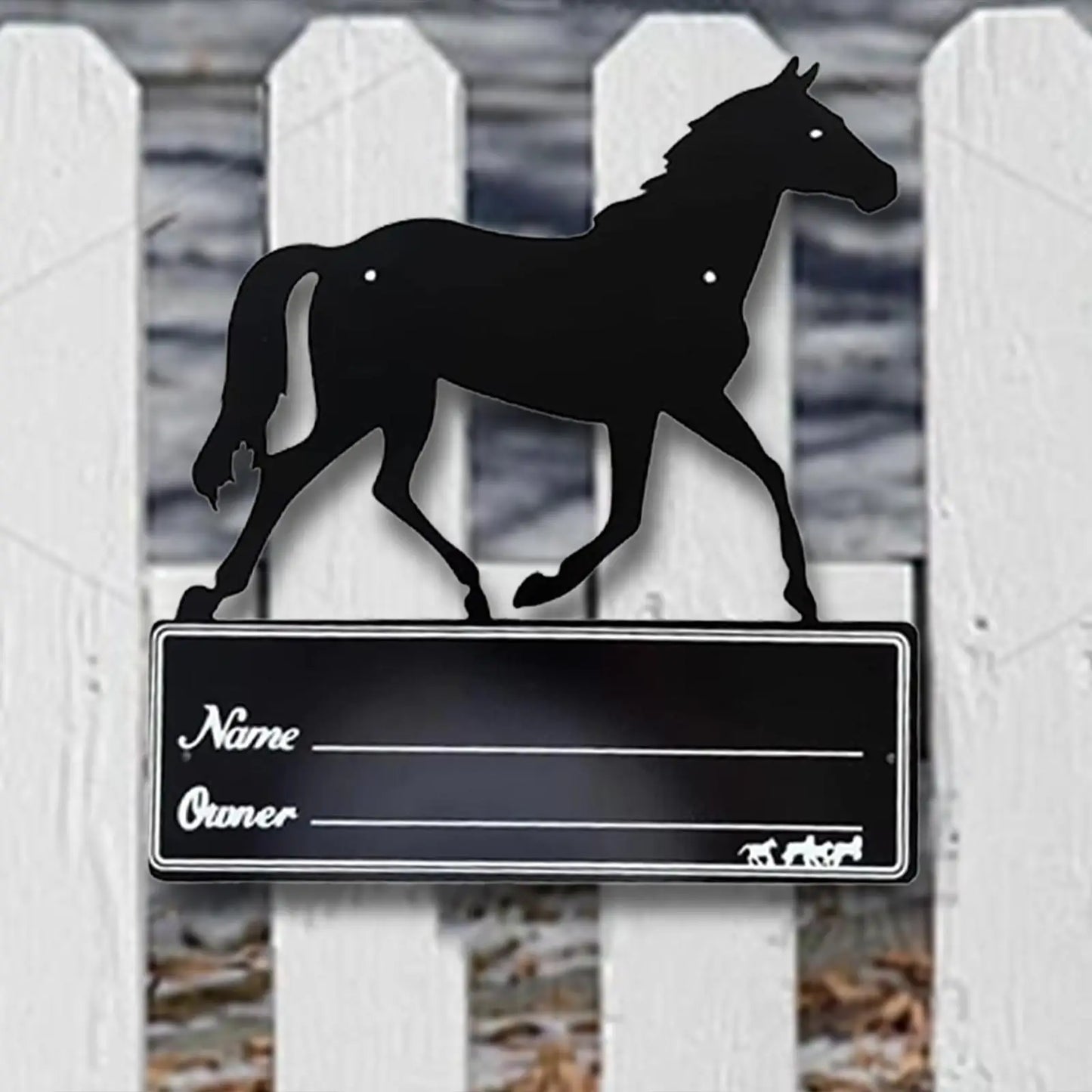 Horse Stall Name Plate - Stable Supplies 9.8 x 10.6 Horse Stall Sign - Ghoddosh