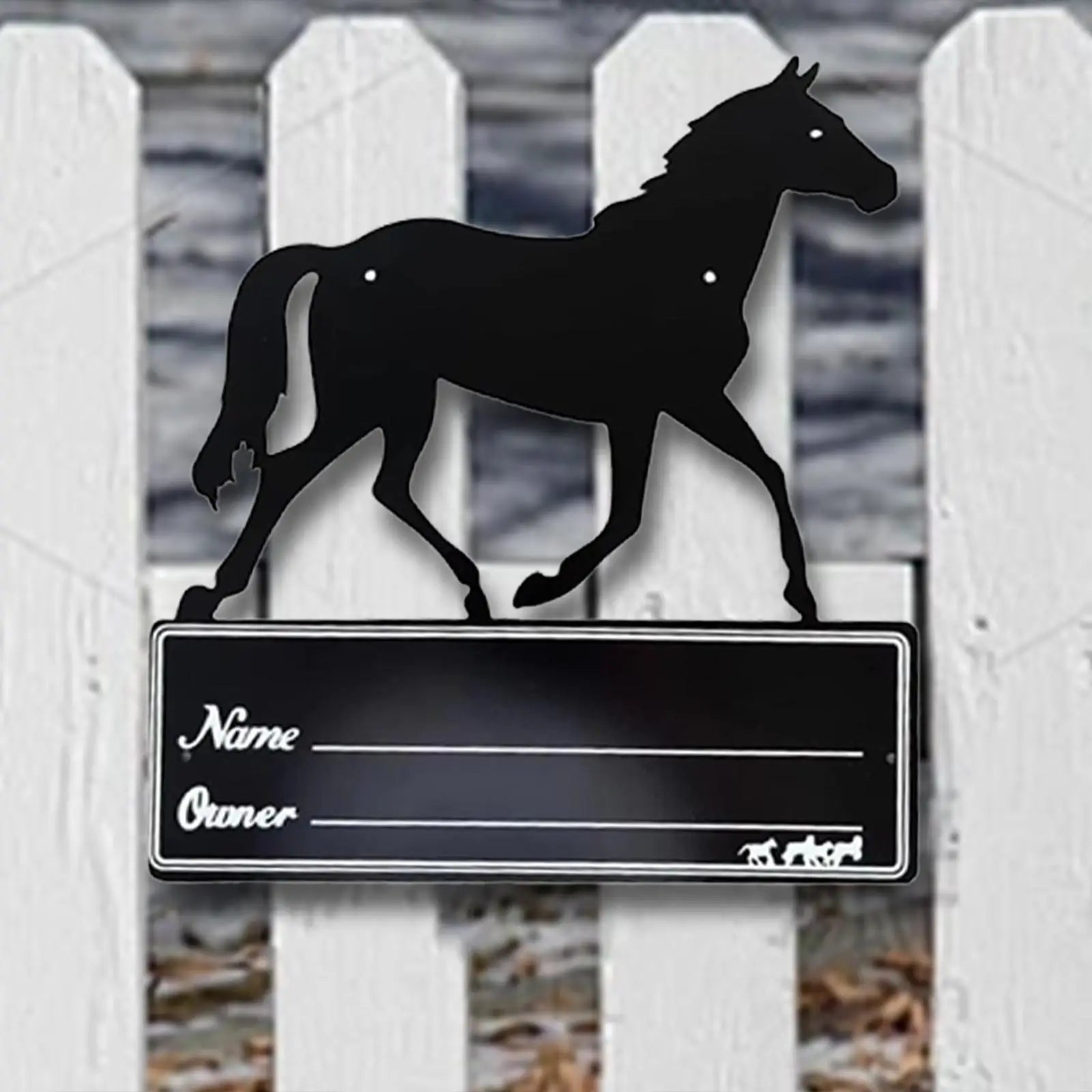 Horse Stall Name Plate -  Stable Supplies  9.8 x 10.6 Horse Stall Sign - Ghoddosh