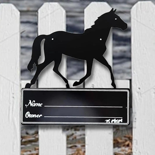 Horse Stall Name Plate -  Stable Supplies  9.8 x 10.6 Horse Stall Sign - Ghoddosh