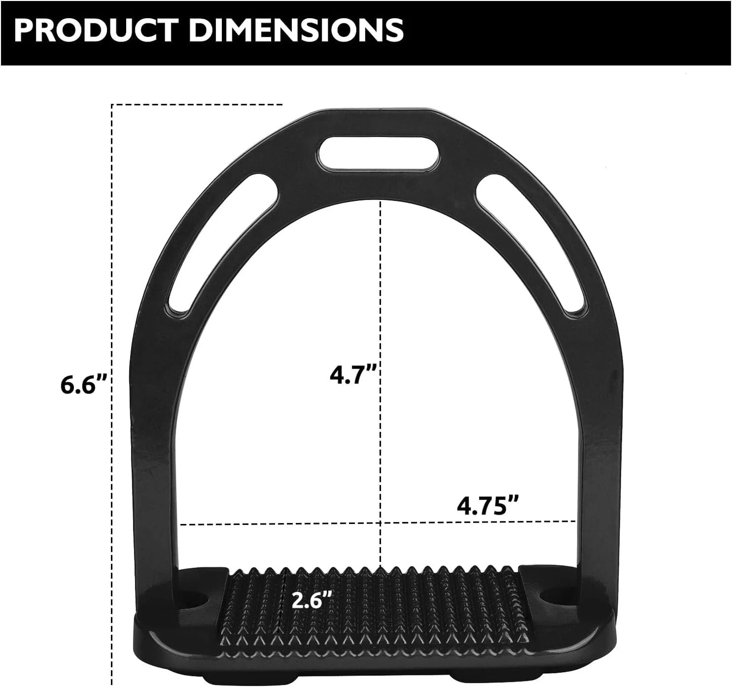 1 Pair Horse Riding Stirrups / English Riding Protection Saddle, Knee Ankle Stress Pain Relief - Ghoddosh