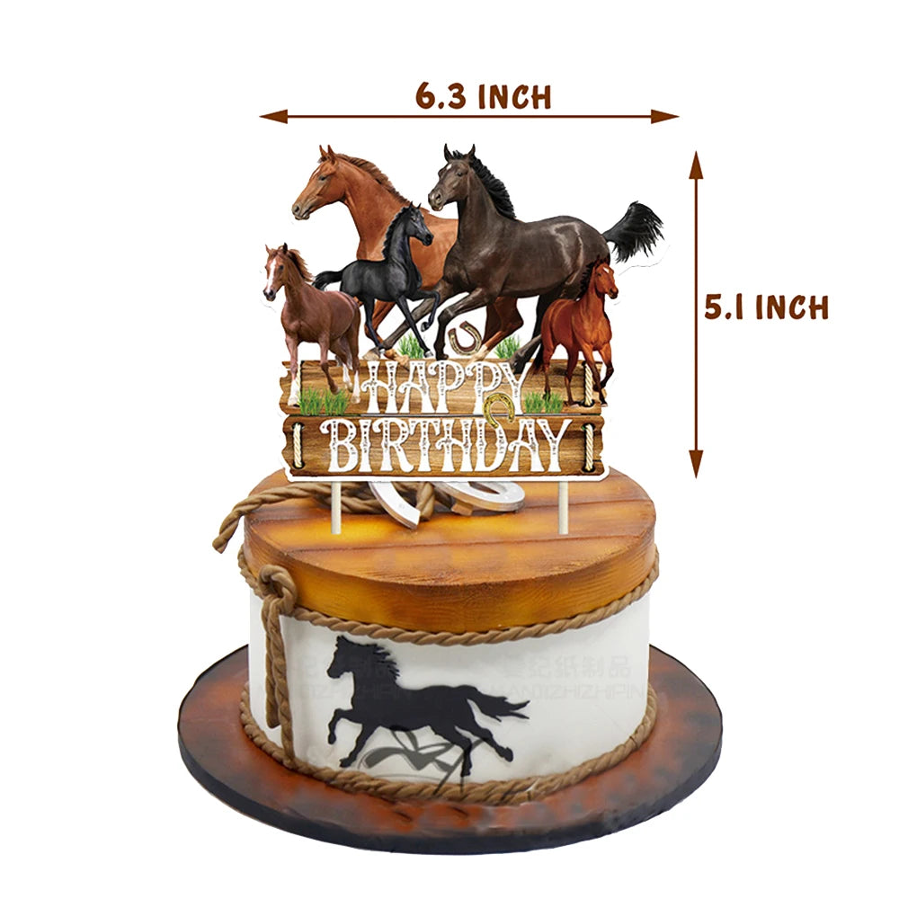 Horse Party Banners . Wild Horse Paper Décor