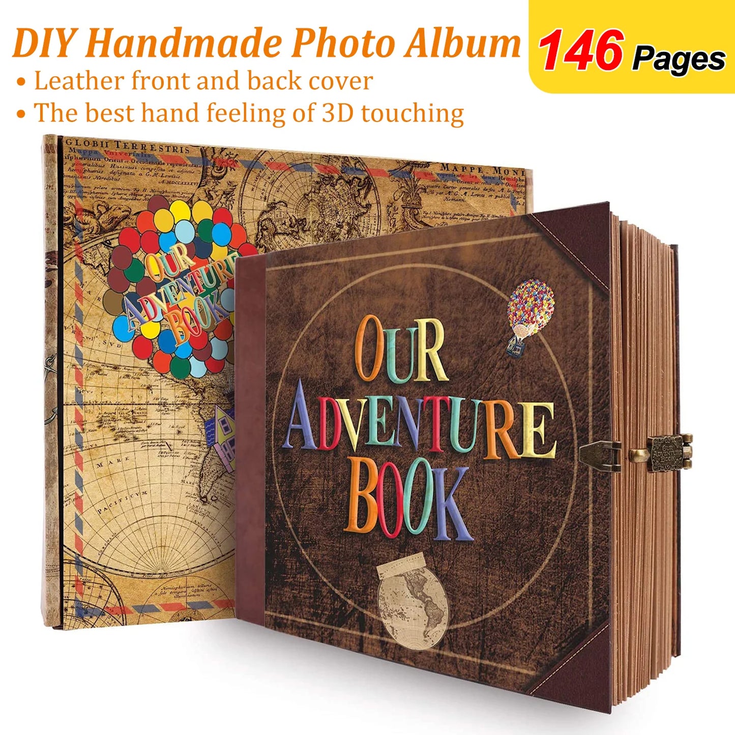 Handmade Adventure Album , save the moments that value with your beloved , customized with your own touch - Ghoddosh