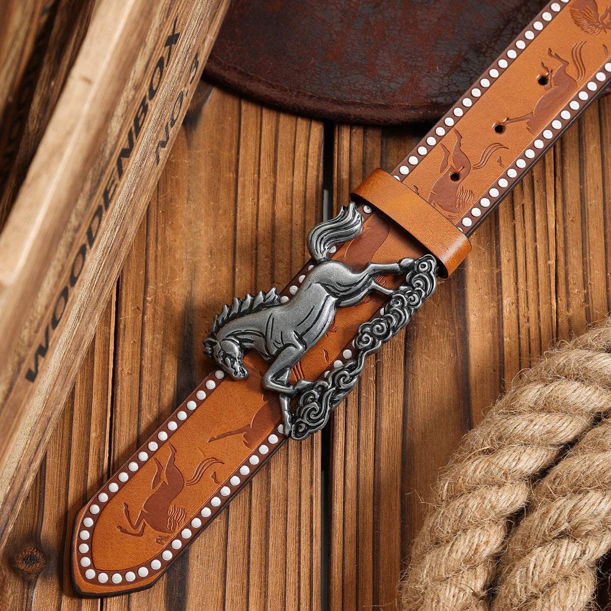 Unisex Vintage Casual PU Belt @ ghoddosh.com