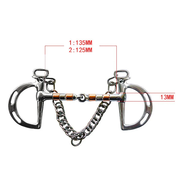 2025 New Horse Bit Stallion Training Bit - Sturdy H Shape Training Bit Horse Snaffle