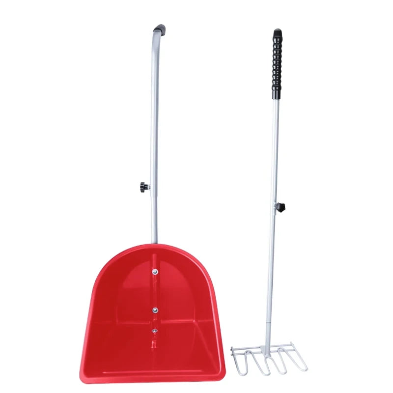 Detachable Horse Stable Dung Picker, Detachable Dustpan, Manure Fork, Adjustable Barrier, Cleaning Tools
