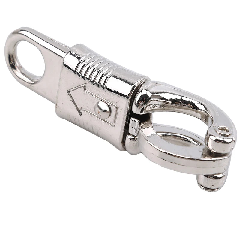 10cm Zinc Alloy Quick-Release Panic Snap Hook – Safety Buckle for Horse Ties & Leads
