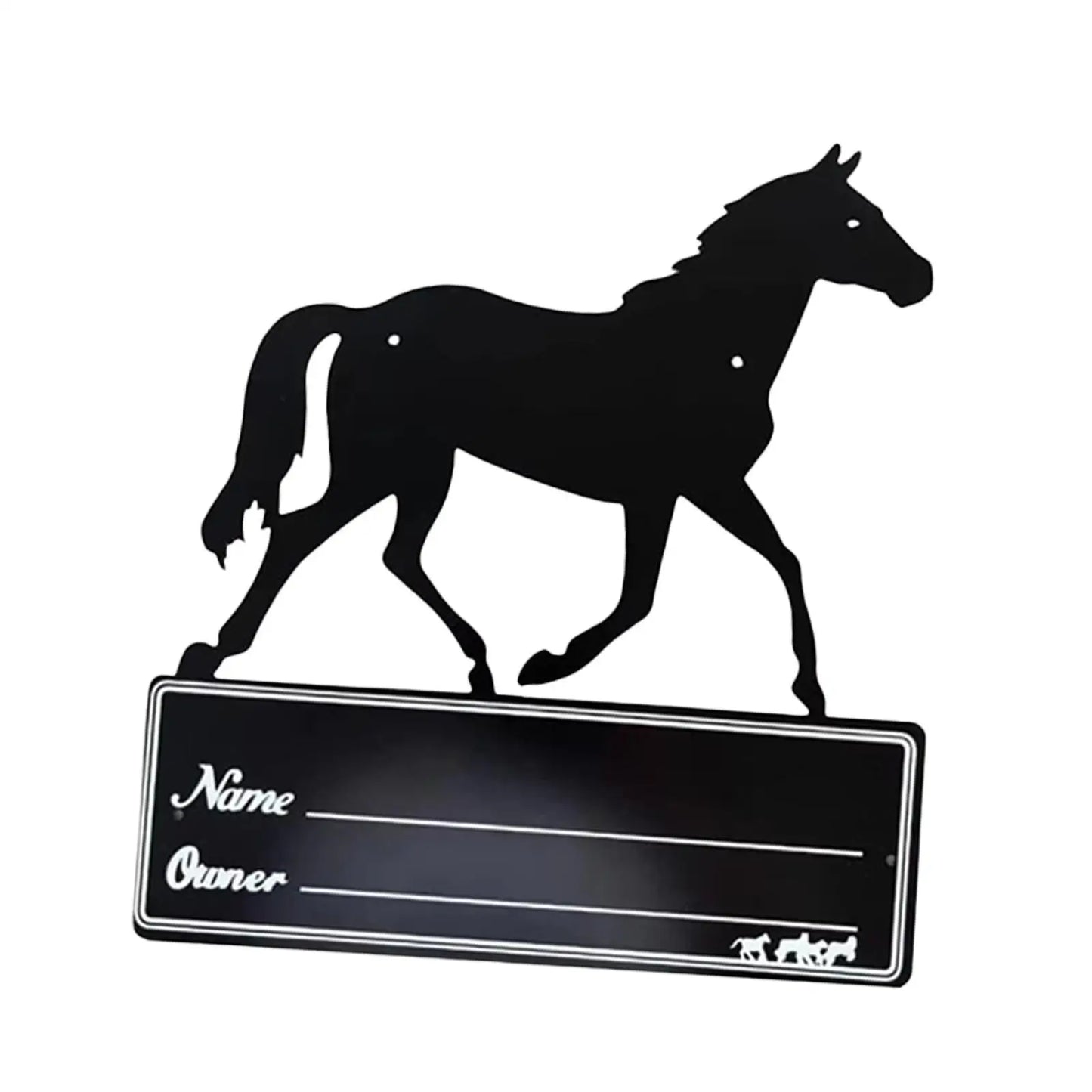Horse Stall Name Plate - Stable Supplies 9.8 x 10.6 Horse Stall Sign - Ghoddosh