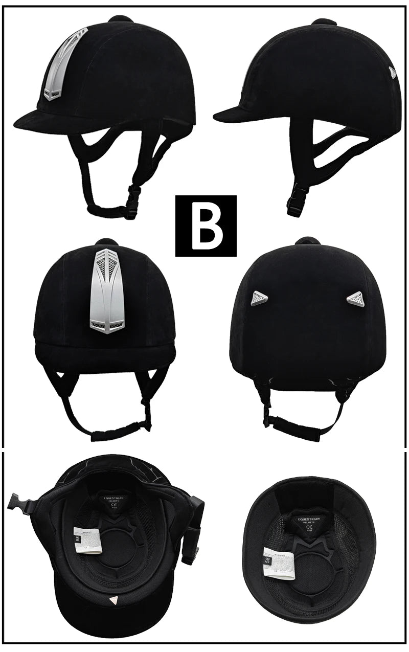 Equestrian Horse Rider Helmet , Durable Safety with Half Cover Horse Riding Helmet for both Children and Adults - Ghoddosh