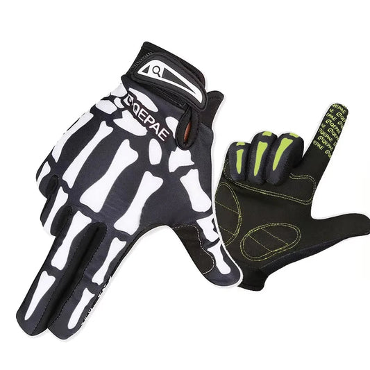 Skull Full Finger Knuckle Anti-slip Gloves . Ghoddosh