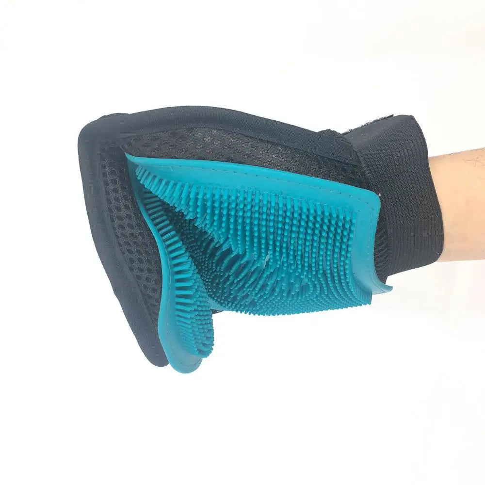 Horse Massage Silicone Gloves / Horse Bathing  Massage Scrubber . Ghoddosh