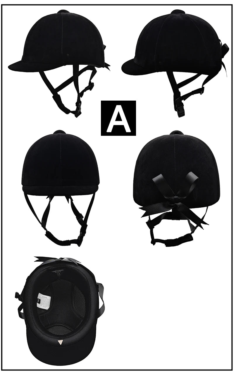 Equestrian Horse Rider Helmet , Durable Safety with Half Cover Horse Riding Helmet for both Children and Adults - Ghoddosh