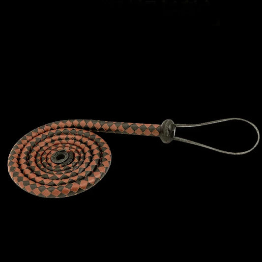 Equestrian  high quality , 240CM Genuine Leather Horse Whip . Ghoddosh