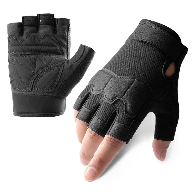 Half Finger Tactical Gloves for Men and Women ,  Breathable Riding Gloves
