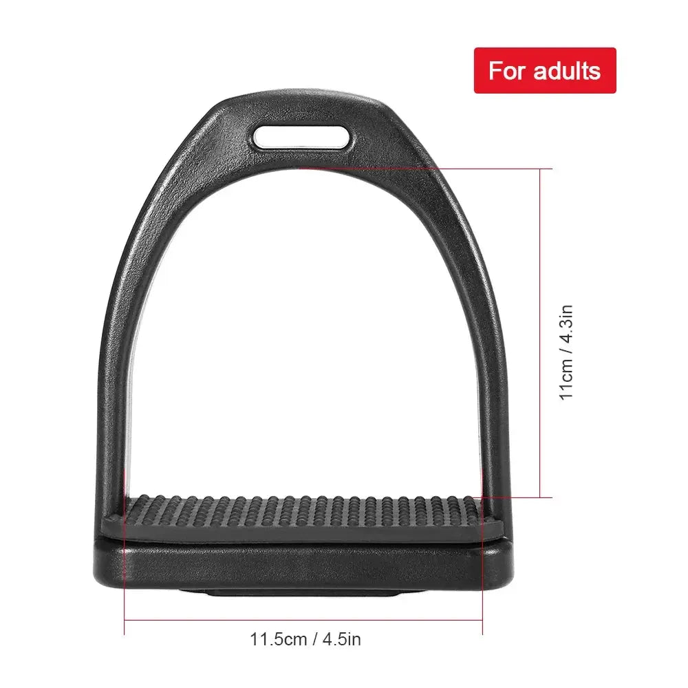 Horse Riding Plastic Stirrups - 2 Pieces of Lightweight Equestrian Safety Equipment . Ghoddosh